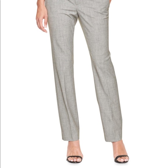 Banana Republic Ryan Light Grey Slim Straight Pant - Picture 2 of 2